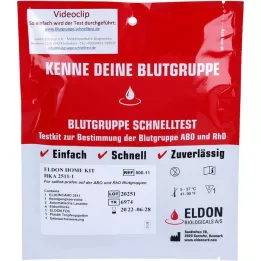 BLUTGRUPPE Teste rápido Eldon Home-Kit HKA 2511-1, 1 pc