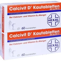 CALCIVIT D Chewable Tablets, 120 Cápsulas