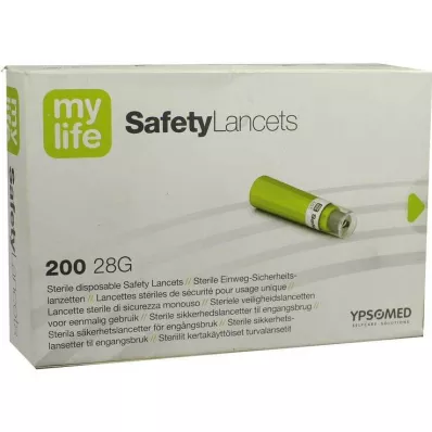 Lancetas de segurança Mylife, 200 peças Lancetas de segurança Mylife, 200 peças