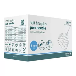 KLINION Agulhas de caneta soft fine plus 0,25x8 mm 31 G, 110 pcs