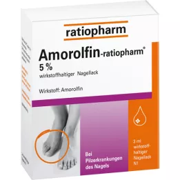 AMOROLFIN-ratiopharm 5% ingrediente ativo verniz de unhas, 3 ml