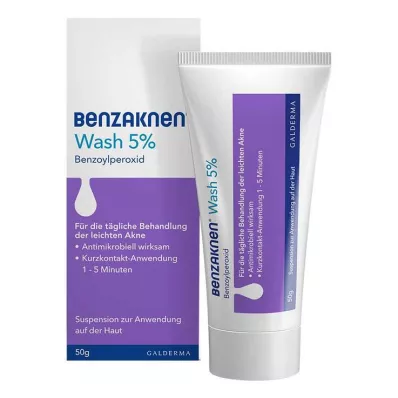 Benzaknen® Wash suspensão 5% para pele impura e acne leve, 50 g Benzaknen® Wash suspensão 5% para pele impura e acne leve, 50 g