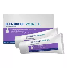 BENZAKNEN Suspensão de lavagem a 5%, 2X100 g