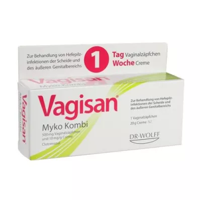 VAGISAN Myko Kombi terapia de 1 dia, 1 P