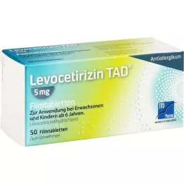 LEVOCETIRIZIN TAD Comprimidos revestidos por película de 5 mg, 50 unidades