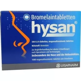 BROMELAIN TABLETTEN hysan comprimidos com revestimento entérico, 100 unidades