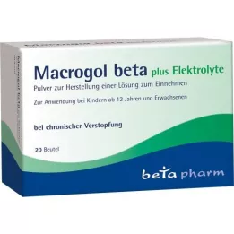 MACROGOL beta plus Electrolyte Plv.para uso oral, 20 unid