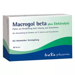 MACROGOL beta plus Electrolyte Plv.para uso oral, 20 unid