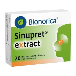 SINUPRET Comprimidos revestidos de extrato, 20 unidades