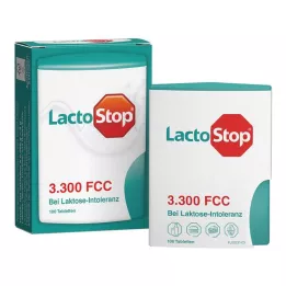 LACTOSTOP 3,300 FCC Comprimidos dispensador de clique, 100 unidades
