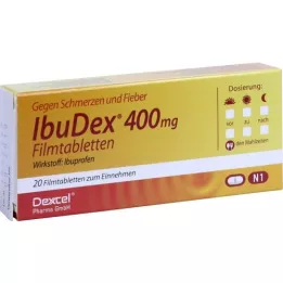 IBUDEX Comprimidos revestidos por película de 400 mg, 20 unidades