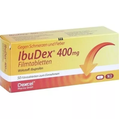 IBUDEX Comprimidos revestidos por película de 400 mg, 50 unidades