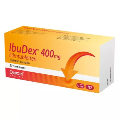 IBUDEX Comprimidos revestidos por película de 400 mg, 50 unidades IBUDEX Comprimidos revestidos por película de 400 mg, 50 unidades