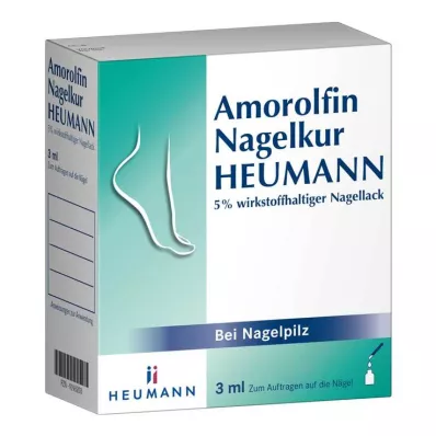 Tratamento para unhas com amorolfina HEUMANN Verniz medicamentoso para unhas a 5%, 3 ml Tratamento para unhas com amorolfina HEUMANN Verniz medicamentoso para unhas a 5%, 3 ml