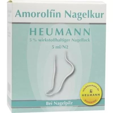 AMOROLFIN Tratamento de unhas Heumann 5% wst.halt.nail polish, 5 ml