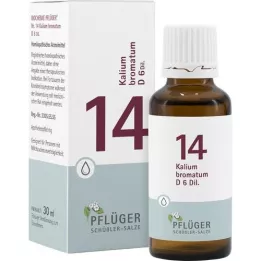 BIOCHEMIE Pflüger 14 Bromato de potássio D 6 gotas, 30 ml