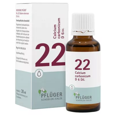 Bioquímica Pflueger 22 Cálcio carbonicum D 6 gotas, 30 ml Bioquímica Pflueger 22 Cálcio carbonicum D 6 gotas, 30 ml