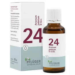 BIOCHEMIE Pflüger 24 Arsenum iodatum D 6 gotas, 30 ml
