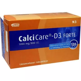 Comprimidos efervescentes Calcicare D3 forte, 120 unidades