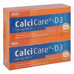 CalciCare-D3 600mg/400 unidades internacionais (120 peças)