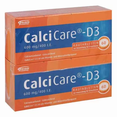 CalciCare-D3 600mg/400 unidades internacionais (120 peças) CalciCare-D3 600mg/400 unidades internacionais (120 peças)