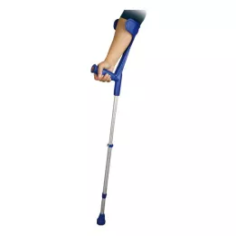 UNTERARMSTÜTZE para adultos azul com pega macia, 2 peças