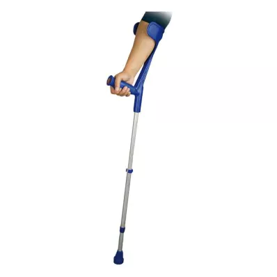 Apoio de antebraço para adulto azul com softgrip (2 peças)