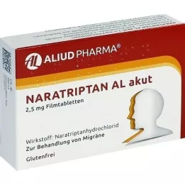 NARATRIPTAN AL acute 2,5 mg comprimidos revestidos por película, 2 unid