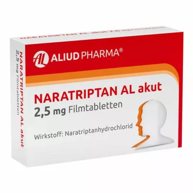 NARATRIPTAN AL comprimidos revestidos por película agudos de 2,5 mg, 2 unidades NARATRIPTAN AL comprimidos revestidos por película agudos de 2,5 mg, 2 unidades