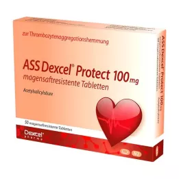 ASS Dexcel Protect 100 mg comprimidos com revestimento entérico, 50 unidades