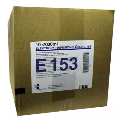 Solução para infusão de eletrólitos 153 frasco PE-, 10X1000 ml