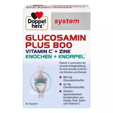 DOPPELHERZ Glucosamine Plus 800 system Capsules, 60 Cápsulas