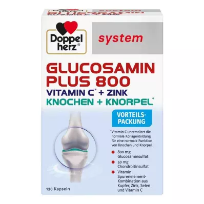DOPPELHERZ Glucosamine Plus 800 system Capsules, 120 Cápsulas DOPPELHERZ Glucosamine Plus 800 system Capsules, 120 Cápsulas