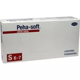 PEHA-SOFT nitrilo branco Unt.Hands.unsteril pf S, 100 St