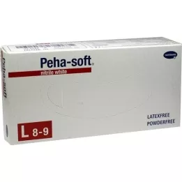 PEHA-SOFT nitrilo branco Unt.Hands.unsteril pf L, 100 St