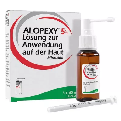 Solução de alopexia 5%, 3X60 ml