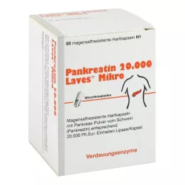 Pancreatin 20000 Laves micro cápsulas gastrorresistentes, 50 unid