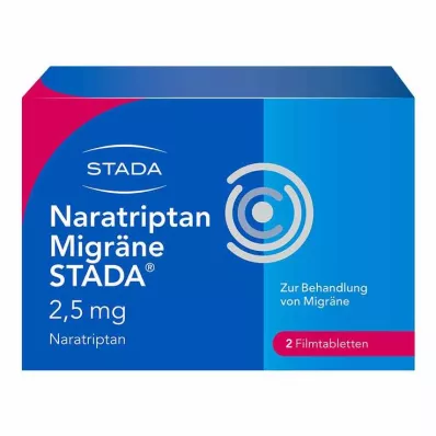 NARATRIPTAN Enxaqueca STADA 2,5 mg comprimidos revestidos por película, 2 unid