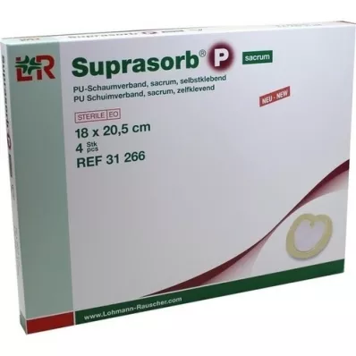 SUPRASORB P PU-Espuma auto-sacra 18x20,5 cm, 4 unid