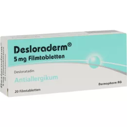 DESLORADERM Comprimidos revestidos por película de 5 mg, 20 unidades