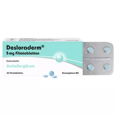 DESLORADERM Comprimidos revestidos por película de 5 mg, 20 unidades DESLORADERM Comprimidos revestidos por película de 5 mg, 20 unidades