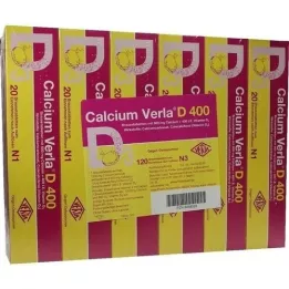 CALCIUM VERLA D 400 Comprimidos Efervescentes, 120 Cápsulas