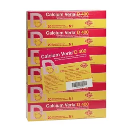 CALCIUM VERLA D 400 Comprimidos Efervescentes, 120 Cápsulas