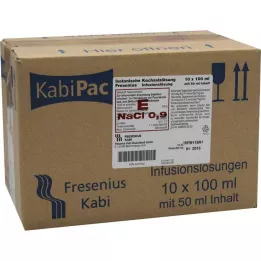 Solução salina isotônica 100ml meio cheia, 10X50 ml
