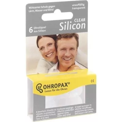 OHROPAX Silicone transparente, 6 peças