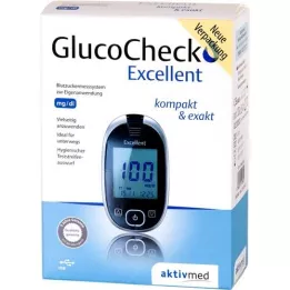 GLUCOCHECK Conjunto de medidor de glucose no sangue mg/dl, 1 pc