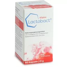 LACTOBACT 60plus cápsulas com revestimento entérico, 60 unidades