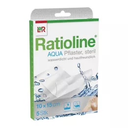 RATIOLINE Aqua Shower Plaster Plus 10x15 cm estéril, 5 unid