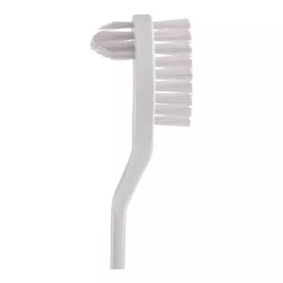 Escova de dentadura para dentaduras, 2 lados, 1 peça Escova de dentadura para dentaduras, 2 lados, 1 peça