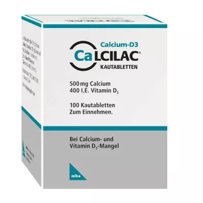 Comprimidos mastigáveis Calcilac, 100 unidades